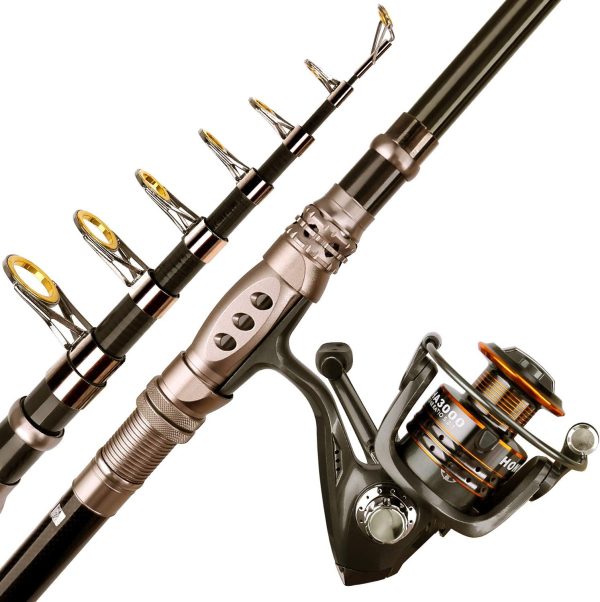 PLUSINNO Fishing Rod and Reel Combos Carbon Fiber Telescopic Fishing Pole with Reel Combo Sea Saltwater Freshwater Kit Fishing Rod Kit - Image 7